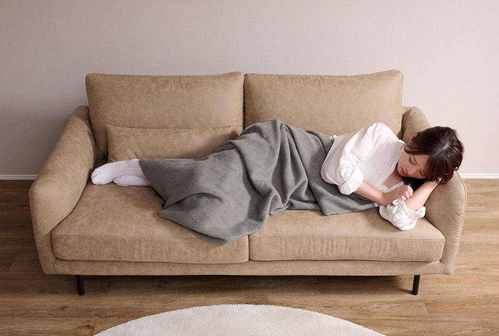 CYシリーズ ソファカラーバリエーション：ベージュ / 2Pソファ（幅171cm）