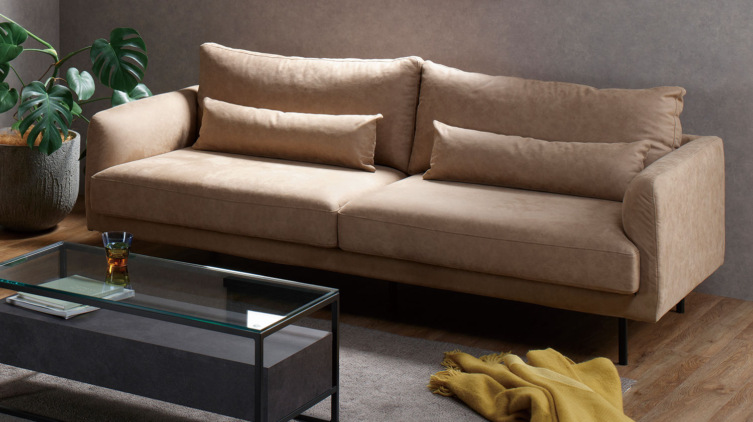 CYシリーズ ソファカラーバリエーション：ベージュ / 3Pソファ（幅201cm）