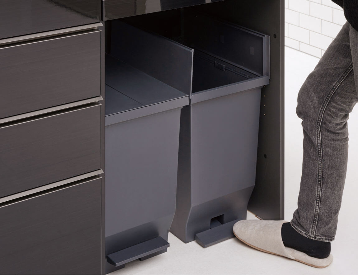 左右両開きダストボックス（オープン部専用）40Lタイプ