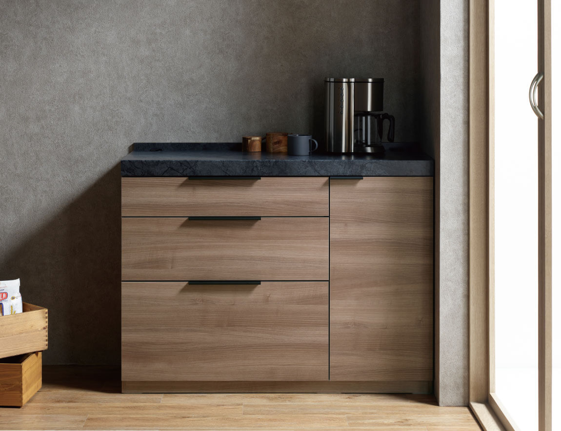 LC キッチンカウンター 下台キャビネット 120cm幅（天板別売）