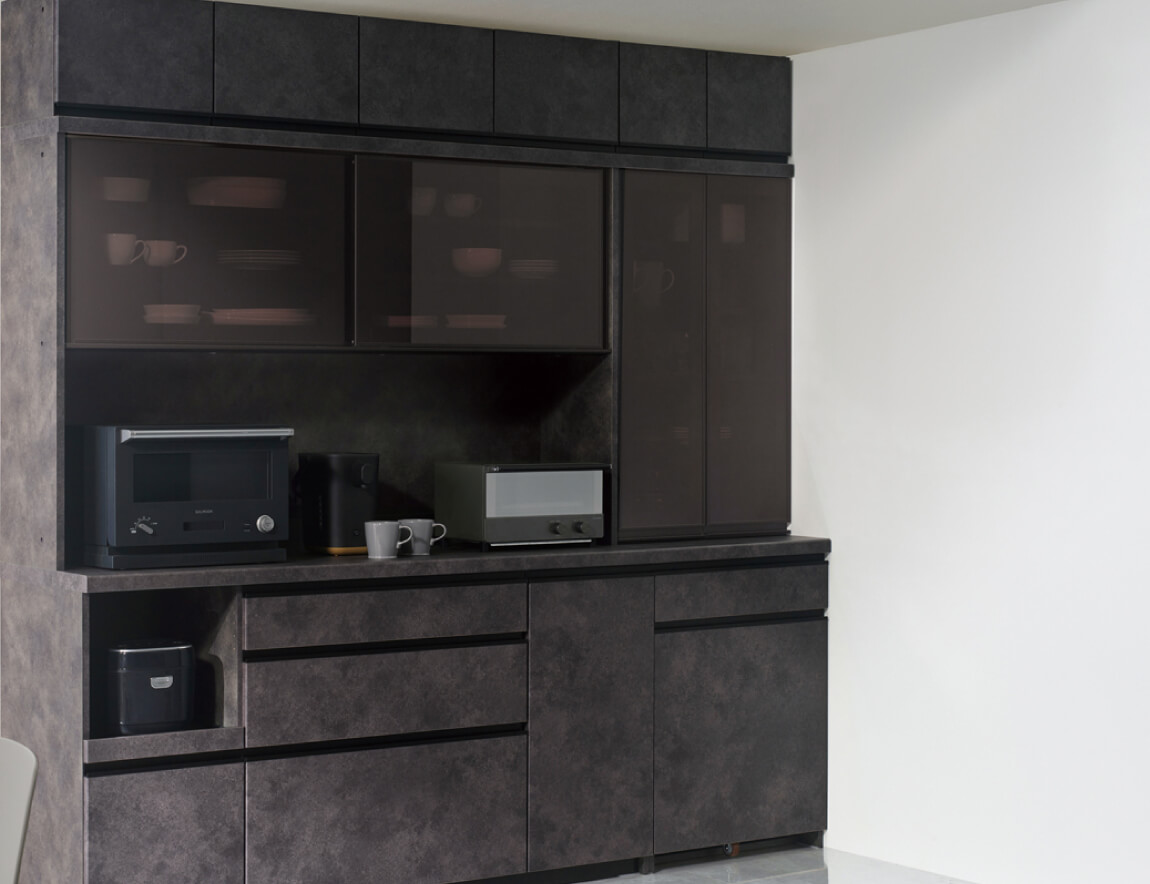 EM キッチンキャビネット幅60cm ガラス扉タイプ