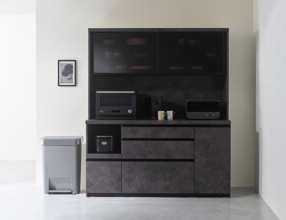 EM 食器棚  引き戸タイプ