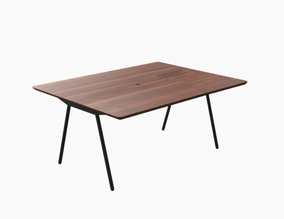 SPINE MEETING TABLE CUSTOM MADE 天板:天然木突板（奥行90.1～120cmタイプ）