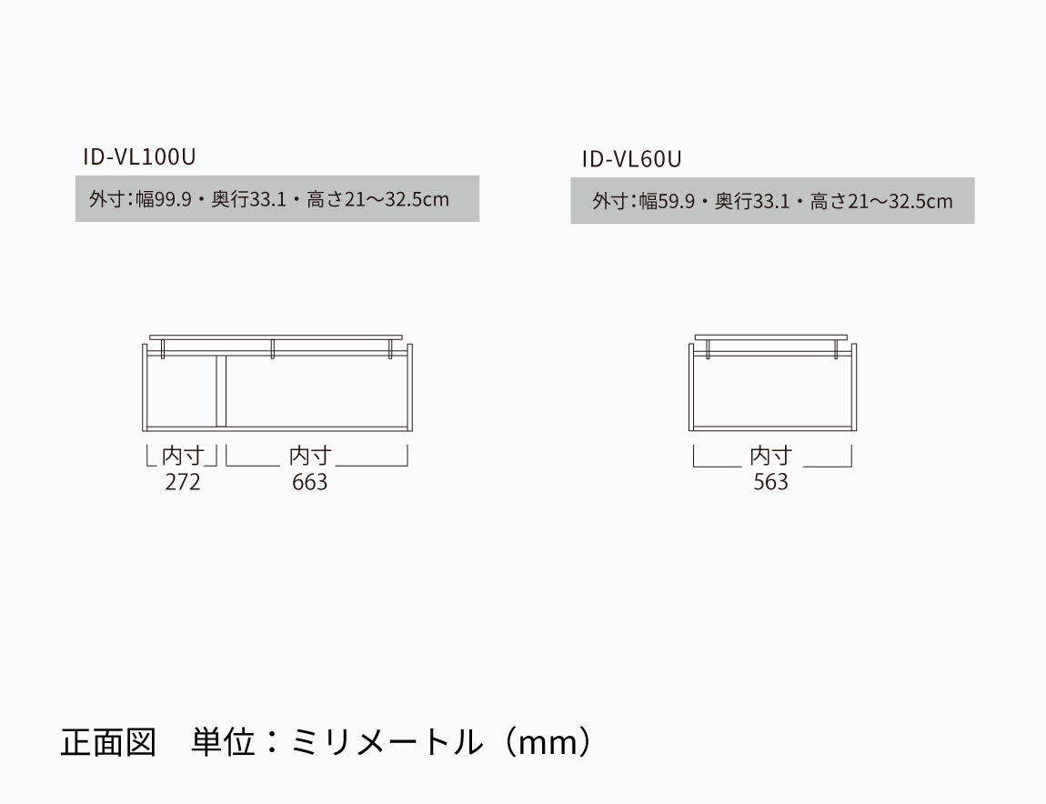 ID専用 上置  ロータイプ