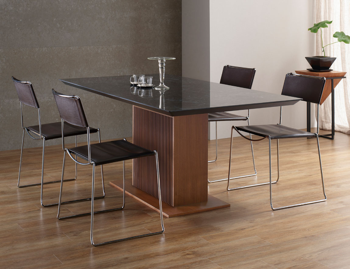 CX セラミックダイニングテーブル スクエア天板【リブ脚】