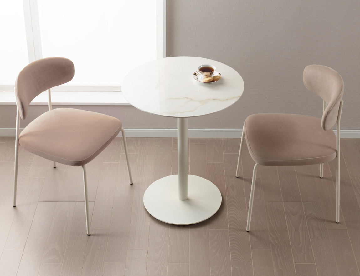 ラウンドダイニングセット Case014