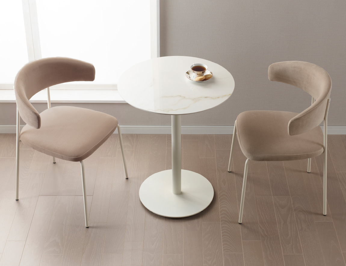 ラウンドダイニングセット Case015